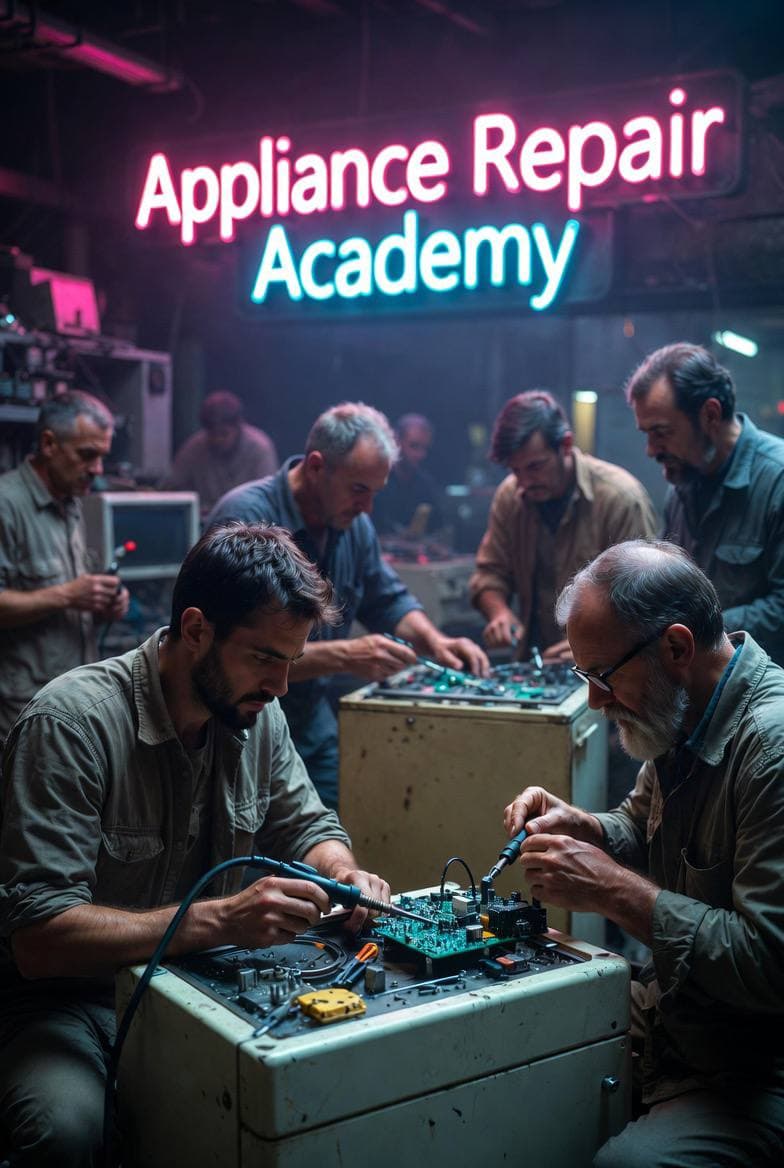 Technician using diagnostic app