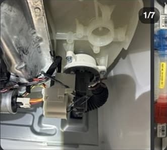 Whirlpool WTW4816FW3 Washer, Stuck in Drain Mode, repair photo 1